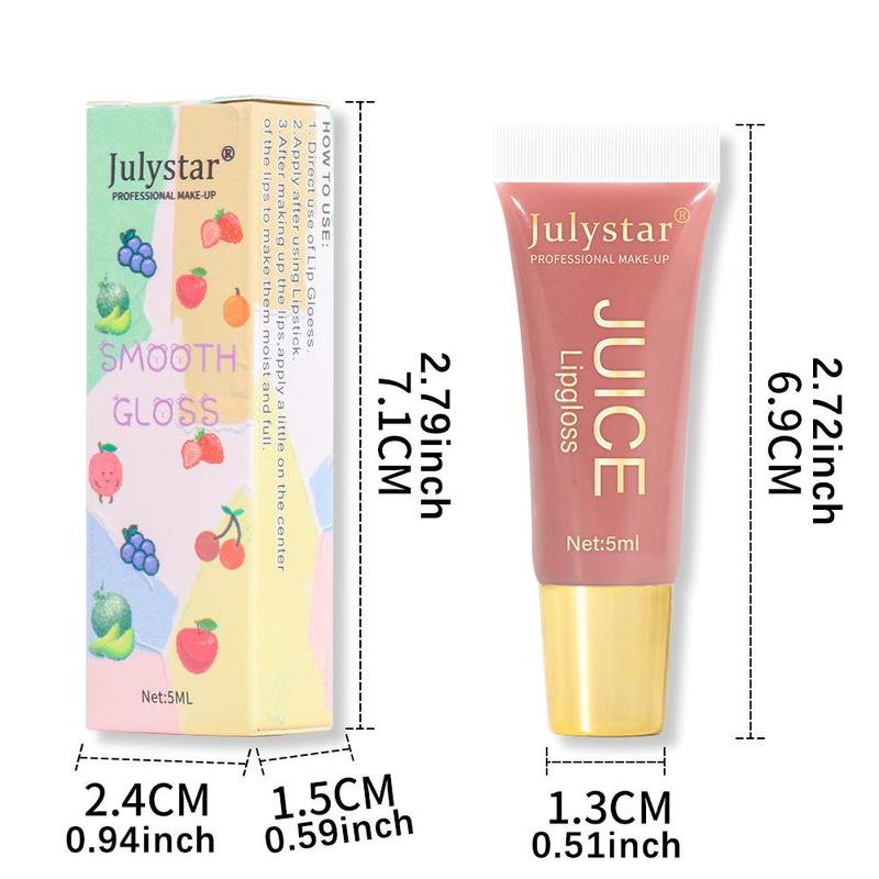 Fruit Flavor Lip Gloss, 3 5 Counts Moisturizing Lip Glaze, Long Lasting Lip Gloss, Glossy Lipstick, Waterproof and Nutritious Care Lip Oil for Girls & Women