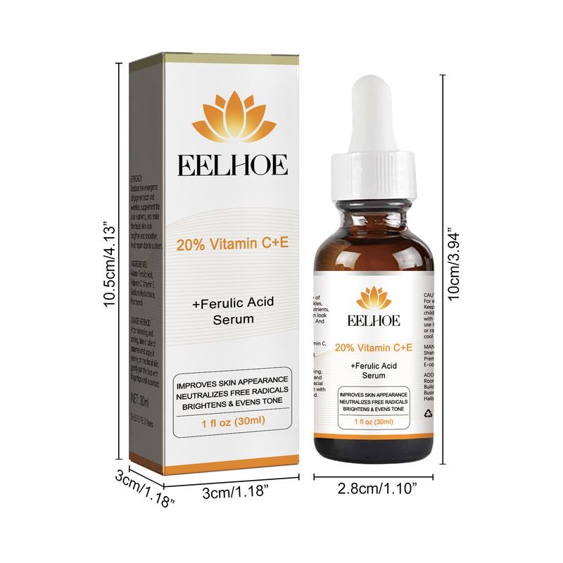 Vitamin C E Ferulic Acid Serum, Vitamin C Face Serum with Hyaluronic Acid, Anti Aging Face Care for Women and Men