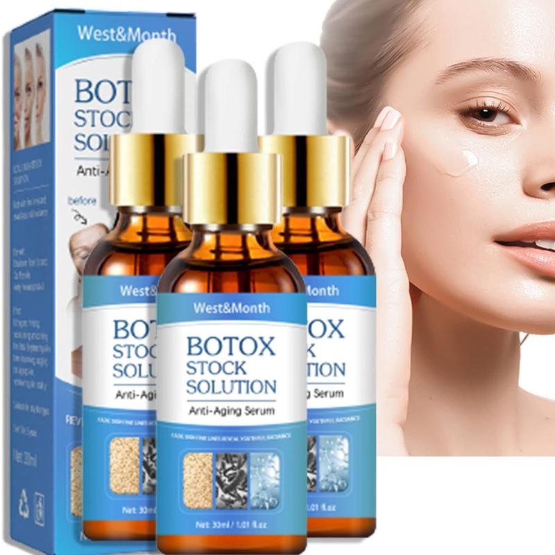 Solution Facial Serum All Skin Types with Vitamin C & Hyaluronic Acid, Serum for Men&Women, Plump Skin, Face Tightening Skincare Moisture Radiance facial serum