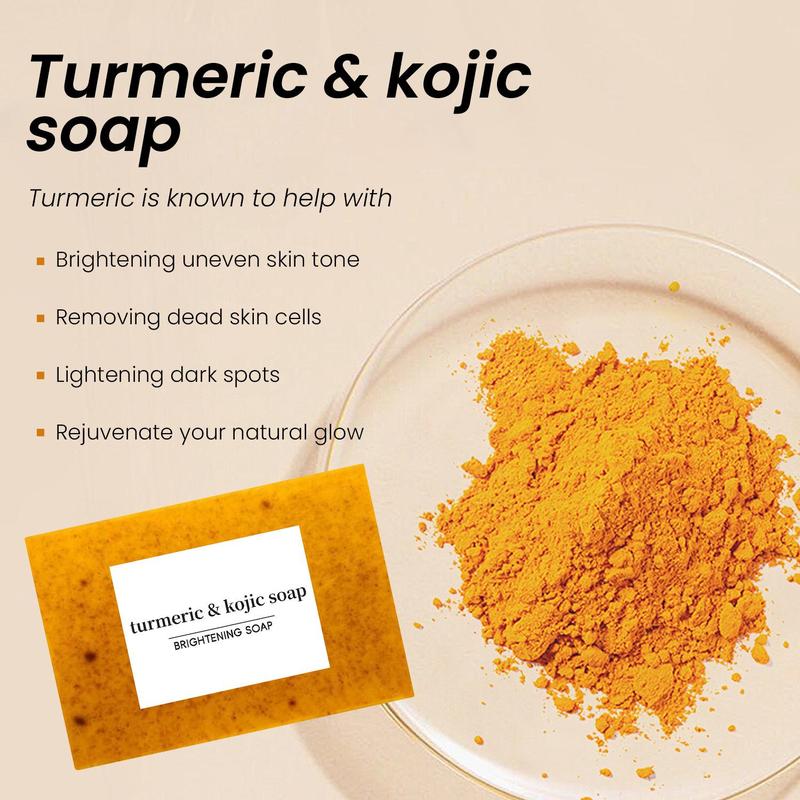 Turmeric Soap, Lemon Kojic Acid Soap, Ginger Handmade Cold Soap, Bath Wash Soap