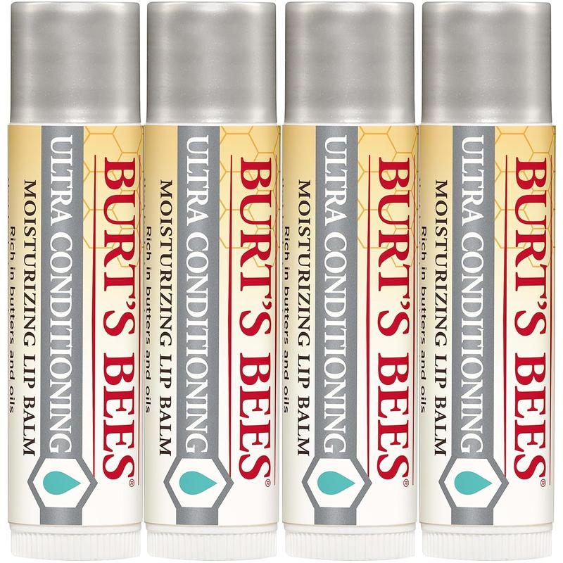 Burt'S Bees Lip Balm Stocking Stuffers, Moisturizing Lip Care Christmas Gifts for Dry Chapped Lips, Medicated with Menthol & Eucalyptus, 100% Natural (2-Pack) Burt's Bees Burt's Bees