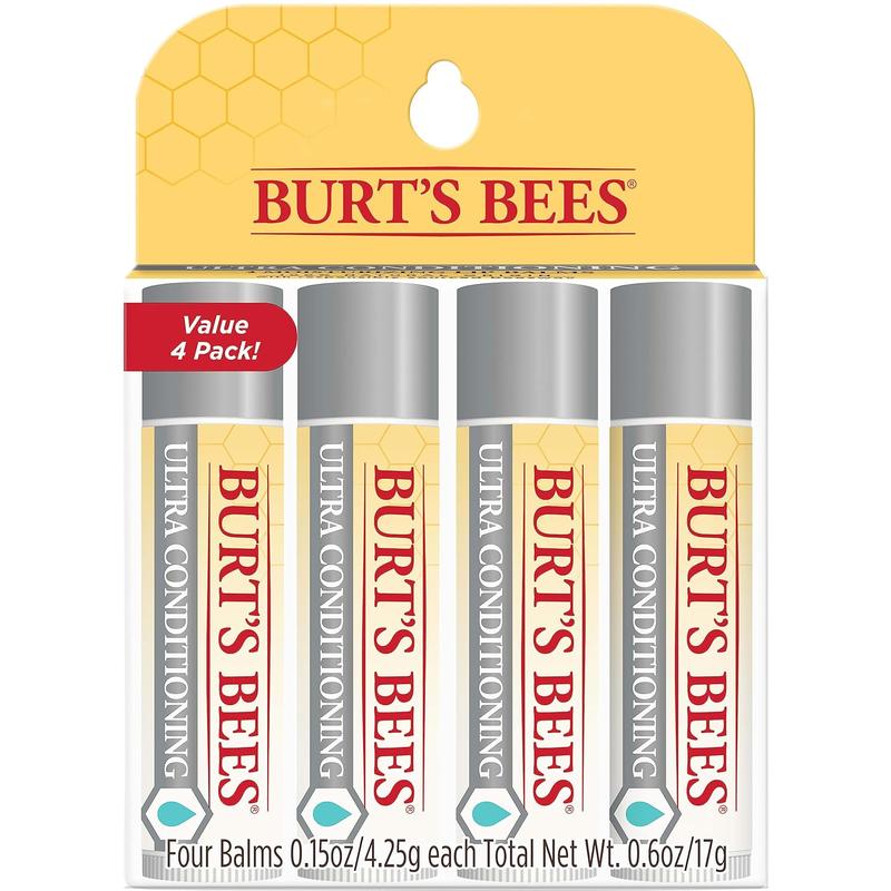 Burt'S Bees Lip Balm Stocking Stuffers, Moisturizing Lip Care Christmas Gifts for Dry Chapped Lips, Medicated with Menthol & Eucalyptus, 100% Natural (2-Pack) Burt's Bees Burt's Bees