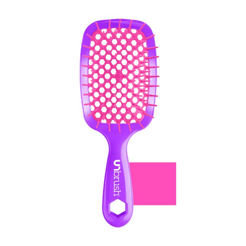 Unbrush Detangling Hair Brush Neon Collection (3 Brushes)