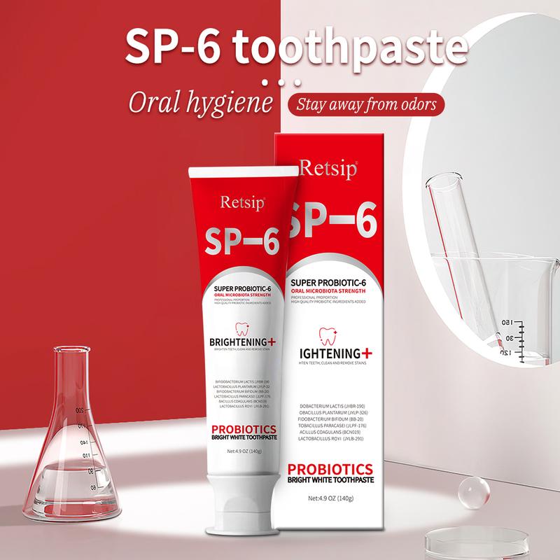 SP-6 Ultra Whitening Toothpaste & Probiotic Toothpaste - Deep Cleaning Care & Fresh Breath (2PCS) - Oral, Cleansing