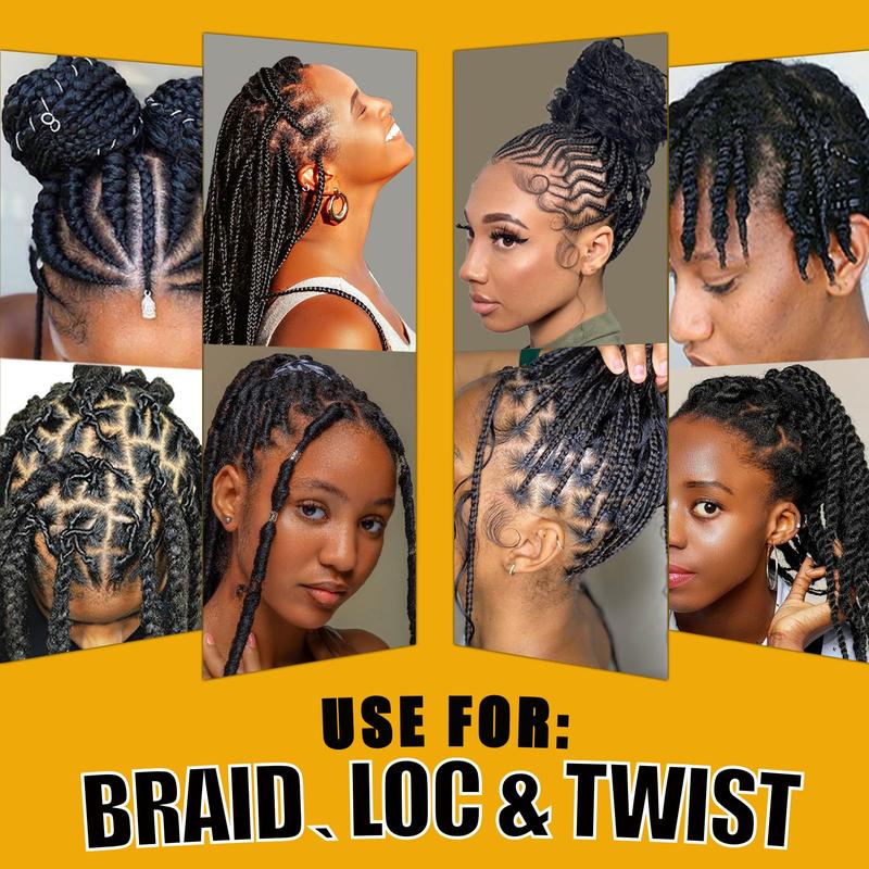 Strong Hold Braiding Gel 8.8OZ - Tames Frizz, High Shine, No Flake, Edge Control for Twists, Locs, and Cornrows(Pineapple)