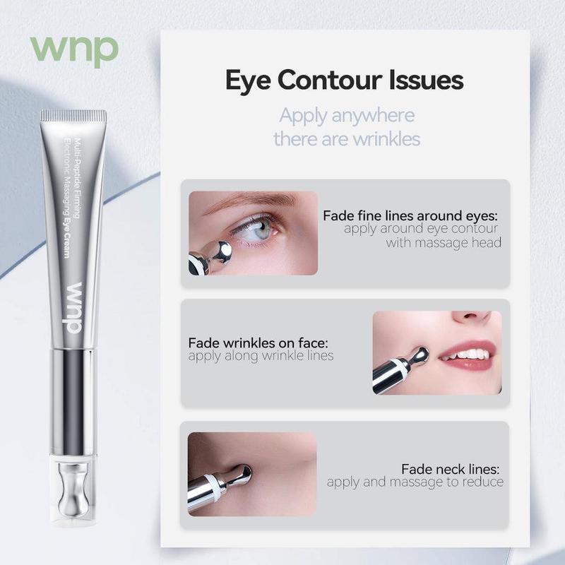 WNP Wrinkle Eraser Multi-Peptide Firming Electronic Massaging Eye Cream for Comfortable Skin Care