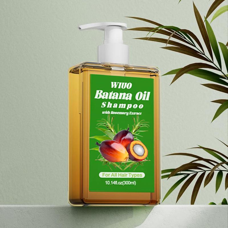 WIUO Batana Oil Shampoo, natural treatment to reduce hair loss and promote hair growth （10.14 oz   300 g)