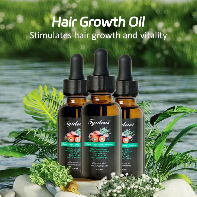 Tgideas Rosemary & Batana Oil -Blended with Jojoba & Argan Organic Essential Oil forHair Haircare Daily Repairing Restore Moisture Vitamins