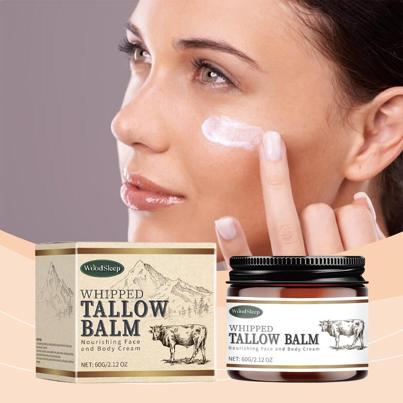 60g Tallow Balm, Moisturizing Nourishing Body & Face Cream, Hydrating Body Lotion for Women & Men, Body Care Product for Daily Use