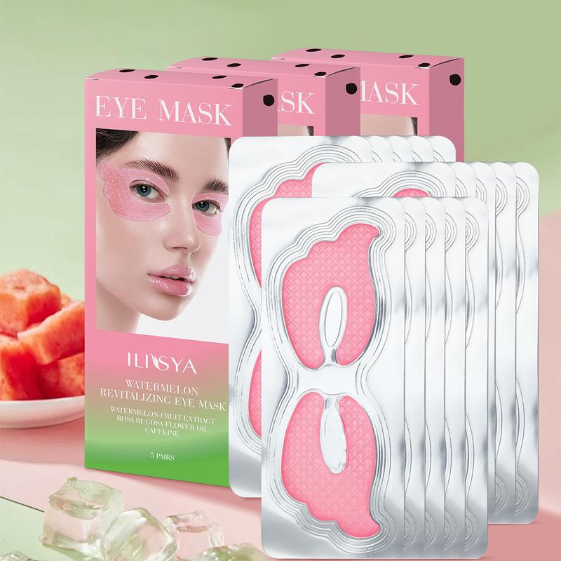 3 boxes, ILISYA watermelon butterfly eye mask, fully care the skin around the eyes, moisturize the eyes, improve eye lines, daily eye care products Skin Care