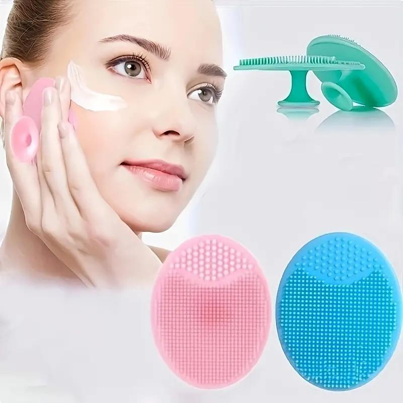 Facial Care Tool Set, 3 Counts set Ice Cube & Soft Silicone Face Brush & Hair Band, Skin Care Tool for Women