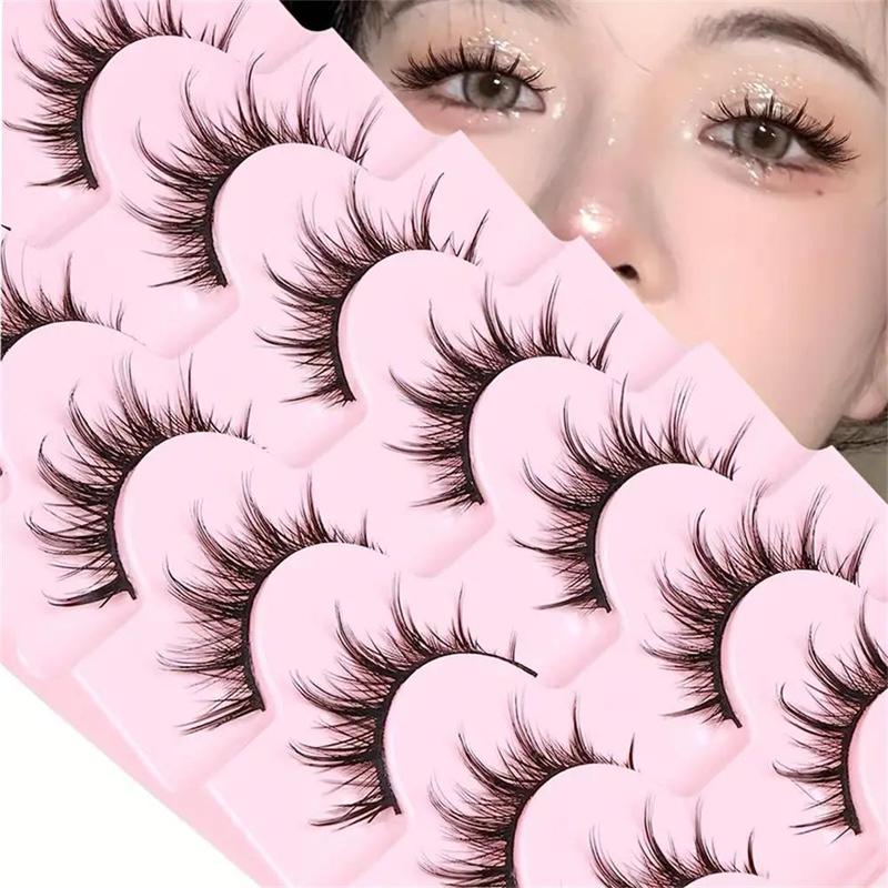 Fluffy Manga False Eyelashes, 2 Boxes 14 Pairs Extra Long And Thick Eyelashes For Makeup And Eyelash Extension, Cosplay Fake Eyelashes, 3D Wispy Eyelashes, Summer Gift