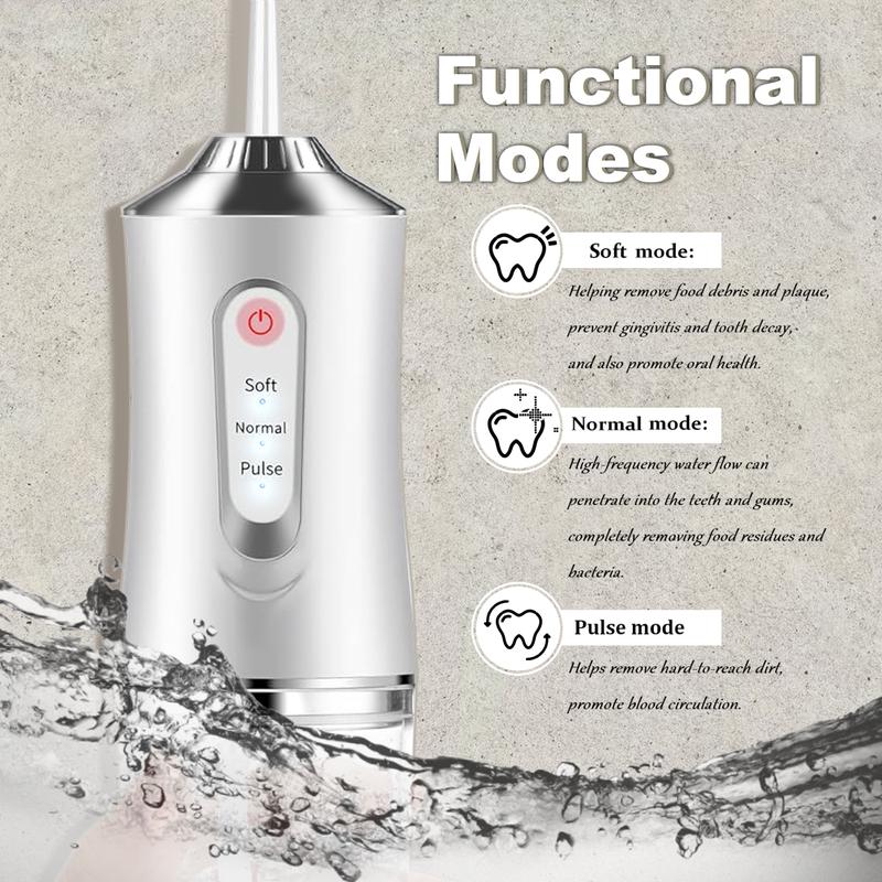 Christmas Gift Rechargeable Water Flosser Portable Oral Irrigator Waterproof Teeth Cleaner, Electric Teeth Cleaner, Dental  for Home&Travel