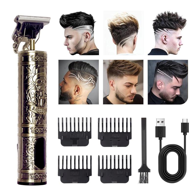 Professional Electric Hair Trimmer, 1 Box Rechargeable Hair Clipper with Limit Combs, Hair Trimmer for Men, Barber, Stylist, Barbershop, Salon