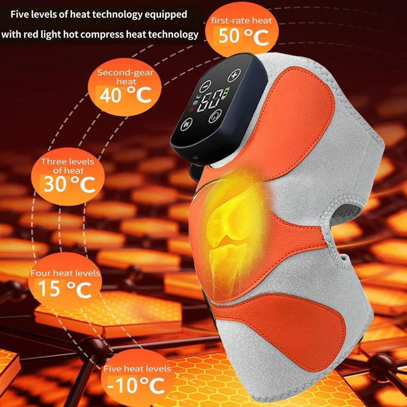 Heated Knee Massager, 1 Count Multi-functional Heated Massager with 3 Massage Modes, Knee Shoulder Elbow Massager for Home & Travel