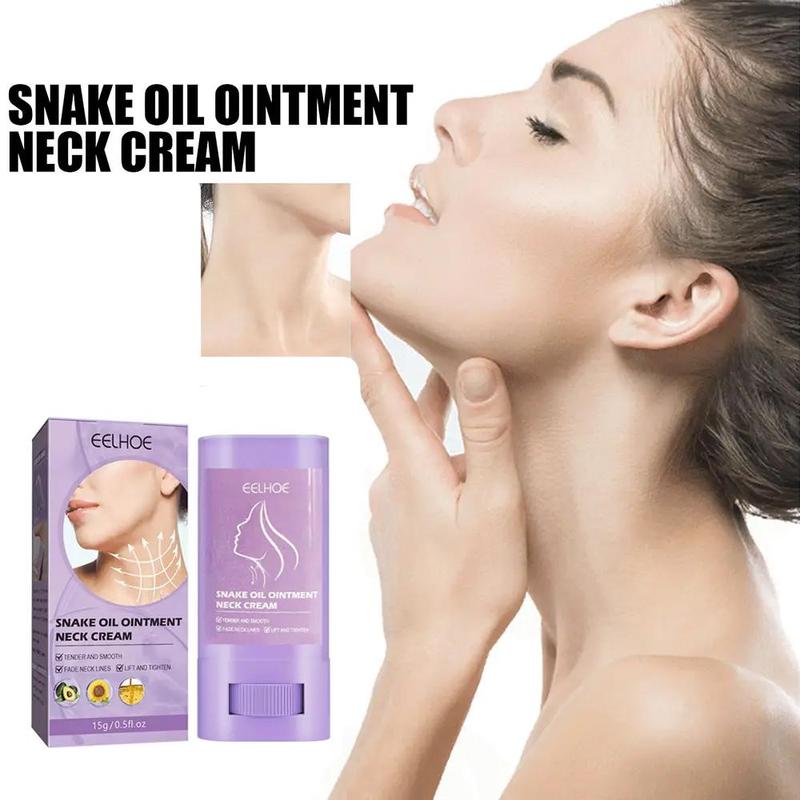 15g Snake Oil Ointment Neck Cream, 1 Count Moisturizing Fading Neck Lines Cream, Neck Wrinkle Removal Lift & Tighten Neck Skin Care Product