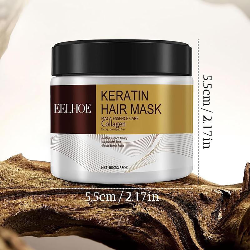 Keratin Hair Mask, 2 Counts set Moisturizing and Nourishing Hair Mask, Hair Care and Styling Products for Dry and Damaged Hair, for Men and Women, Christmas, Christmas Gift