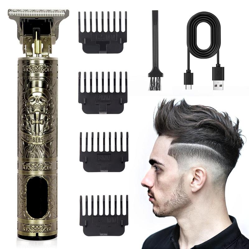 Professional Electric Hair Trimmer, 1 Box Rechargeable Hair Clipper with Limit Combs, Hair Trimmer for Men, Barber, Stylist, Barbershop, Salon