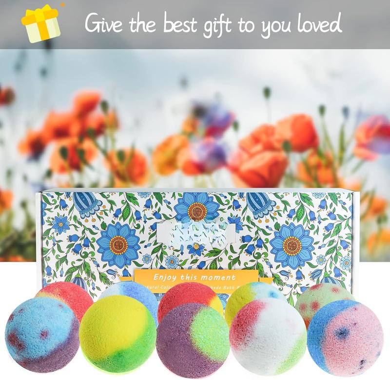 Bath Bombs Gift Set, 10  Bubble Bombs, for Valentines Day, Christmas