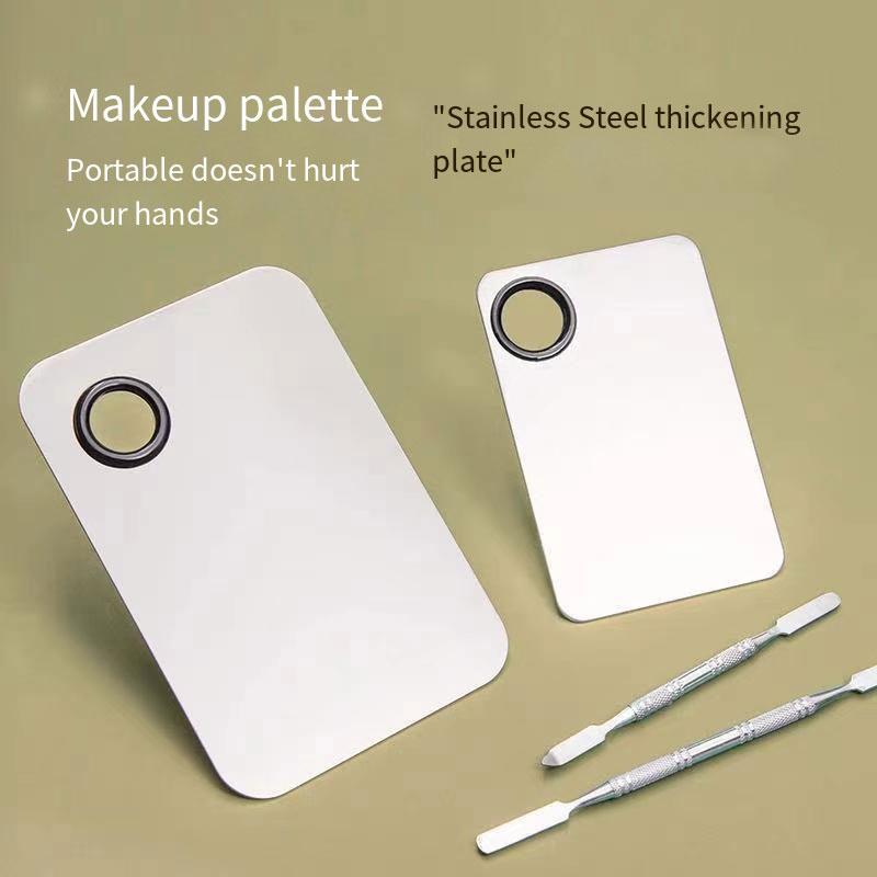 Professional Makeup Foundation Mixing Palette, 2 Counts set Portable Makeup Thickening Palette, Makeup Concealer Mixing Tool