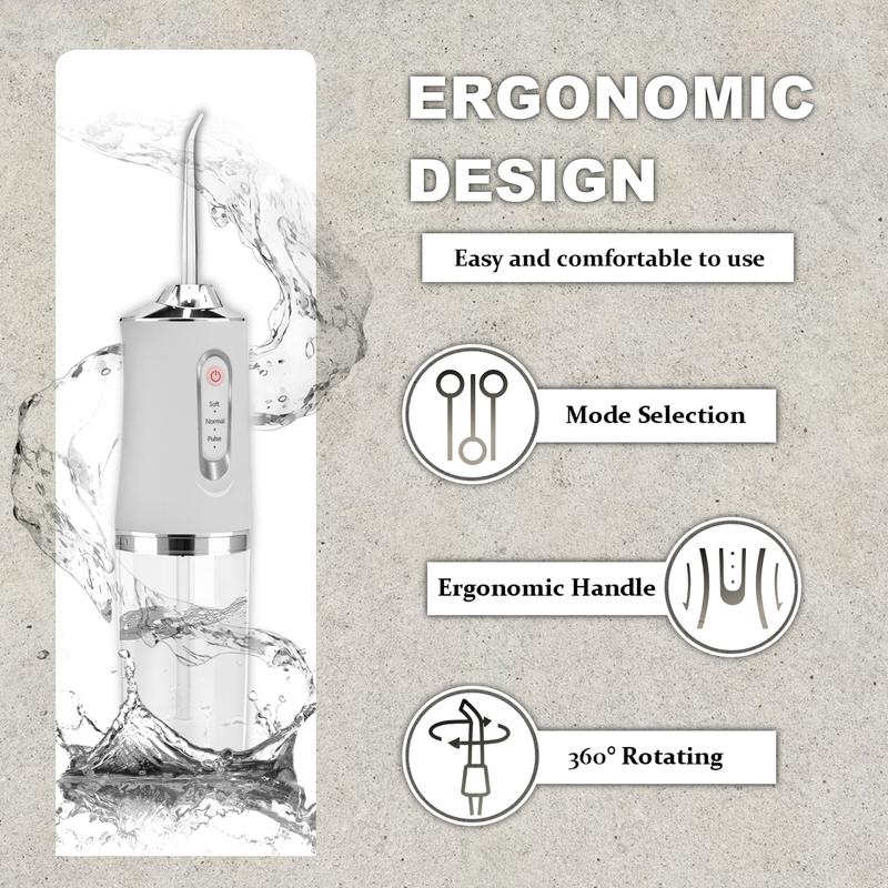 Christmas Gift Rechargeable Water Flosser Portable Oral Irrigator Waterproof Teeth Cleaner, Electric Teeth Cleaner, Dental  for Home&Travel