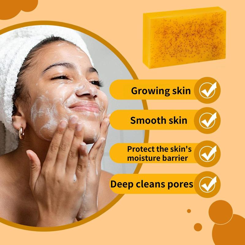 Turmeric Soap Bar & Turmeric Oil & Turmeric Cream Set, 1 2 Sets Moisturizing Facial Skin Care Kit, Daily Skincare Product for Women & Men, Christmas Gift