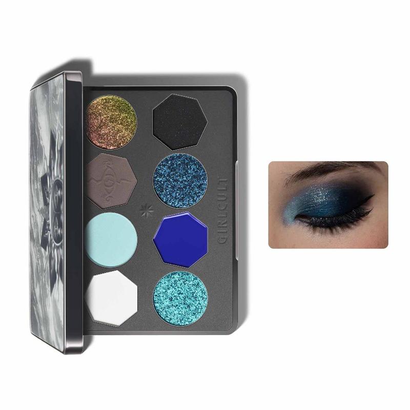 Girlcult 8 Color Eyeshadow Palette, Matte & Glitter Eye Shadows Palette, Long Lasting Shimmering Eye Shadow Makeup Products, Stocking Fillers Gift, Christmas Gift