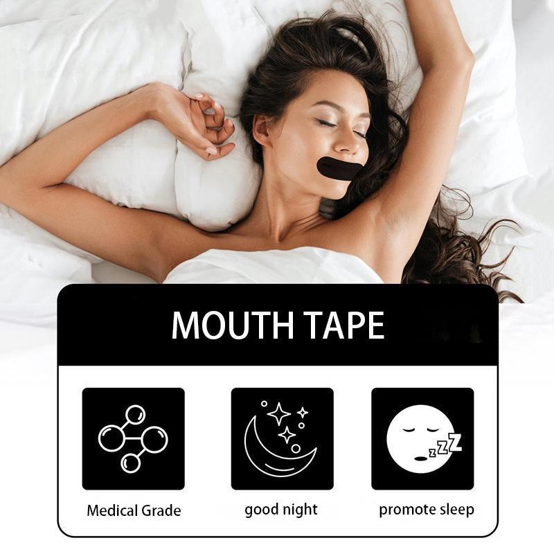 60 Pack Mouth Tape for Anti Snoring Sleep - Hypoallergenic and Skin-Friendly Gentle Comfort Skincare