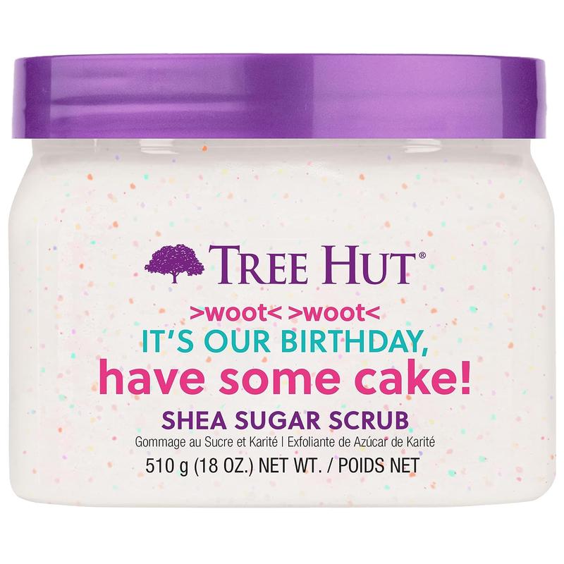 Tree Hut Exfoliating Shea Sugar Scrub Birthday Cake, 18 Oz Tree Hut