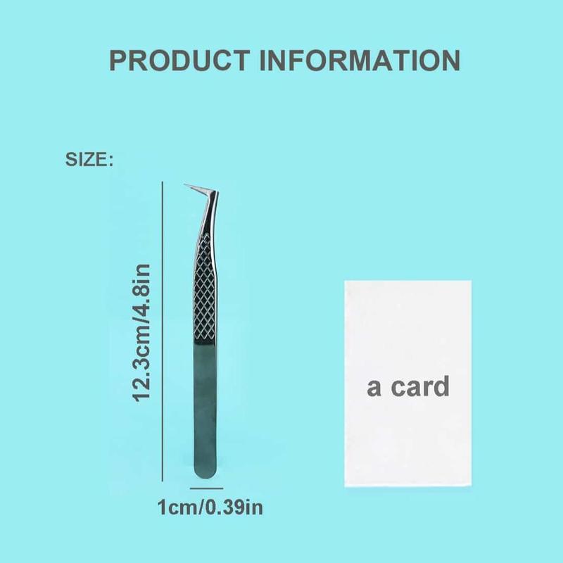 High Precision Stainless Steel Eyelash Extension Tweezer, Professional Makeup Tool For Women & Girls