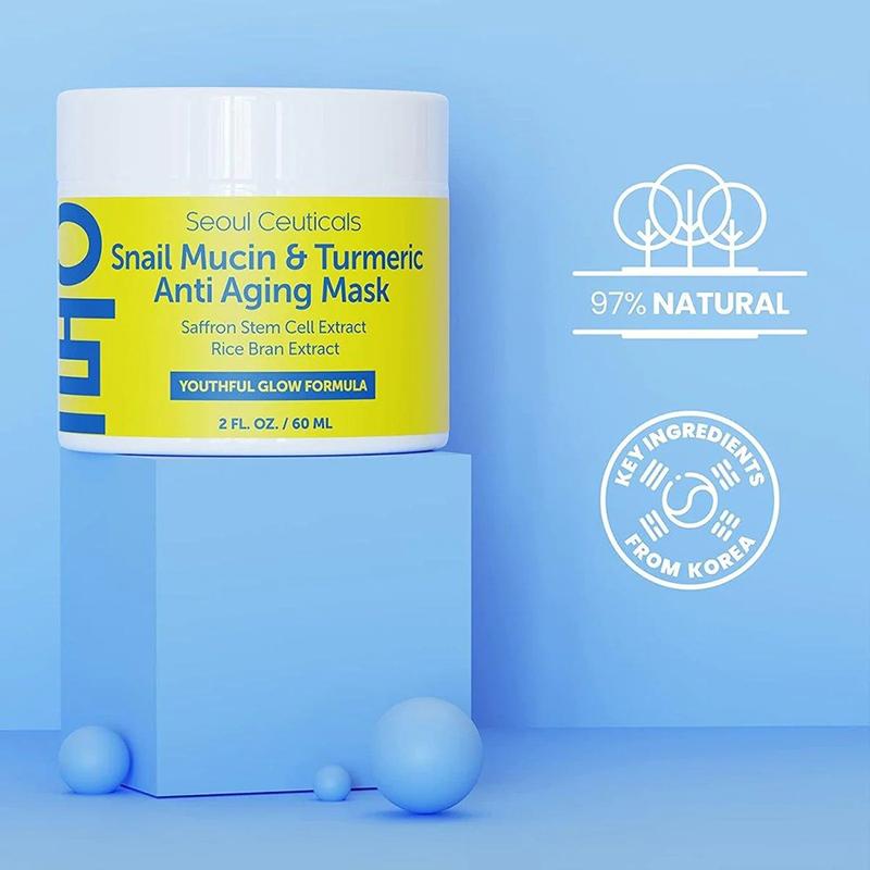 Seoul Ceuticals - Snail Mucin & Turmeric Anti Aging Mask (60ml) Skincare Skin Repair Comfort