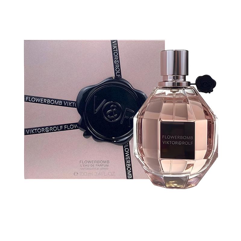 Viktor & Rolf Flowerbomb 3.4 oz 100 ml Eau De Parfum Spray for Women - Full Size Floral Fragrance with Cattleya, Jasmine, and Rose