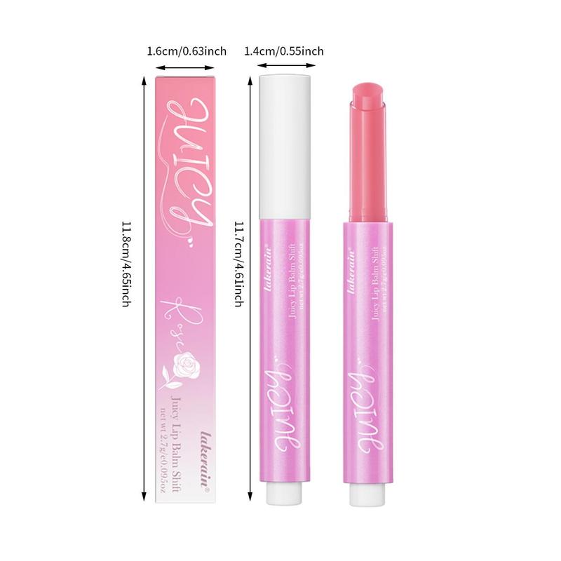 Moisturizing Color Changing Lipstick (1 Count), Long Lasting Tinted Lip Balm, Hydrating Lip Stain, Girls and Women Makeup Accessories