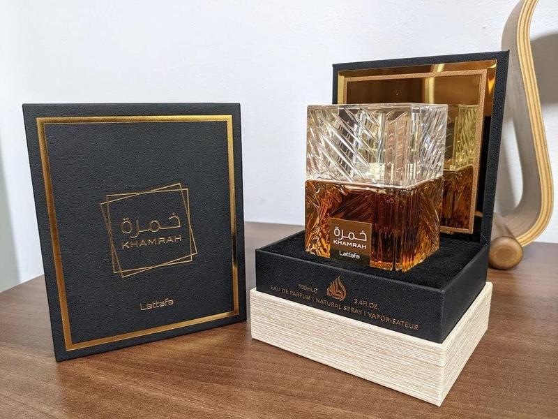 Lattafa Perfumes | Khamrah | Unisex Eau De Parfum 3.4 OZ (100ml) - Exotic Oriental - Spicy Fragrance