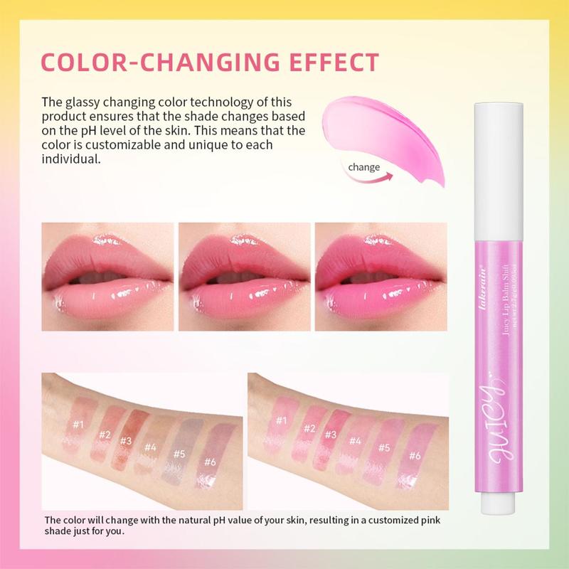 Moisturizing Color Changing Lipstick (1 Count), Long Lasting Tinted Lip Balm, Hydrating Lip Stain, Girls and Women Makeup Accessories