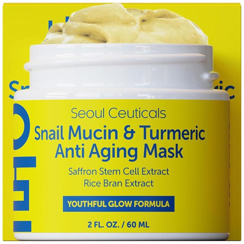 Seoul Ceuticals - Snail Mucin & Turmeric Anti Aging Mask (60ml) Skincare Skin Repair Comfort