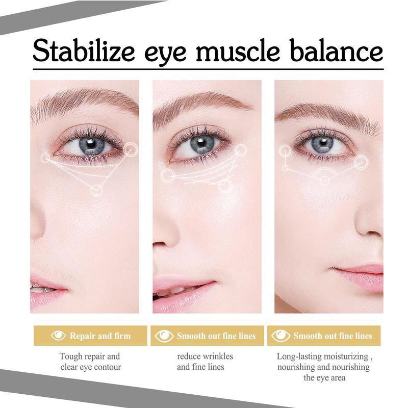 Snail Peptide Eye Cream, 2 Counts set Moisturizing Tighten and Lift Eye Roller Cream, Hydrating Smoothing Eye Cream, Suitable for Different Skin Types