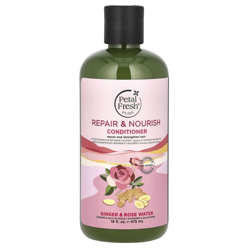 Petal Fresh Pure, Repair & Nourish Conditioner, Ginger & Rose Water, 16 fl oz (475 ml)