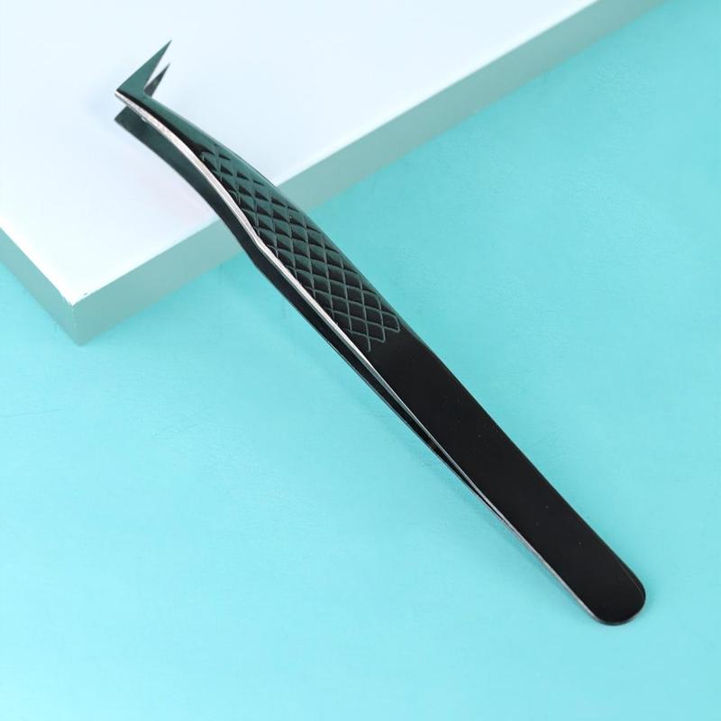 High Precision Stainless Steel Eyelash Extension Tweezer, Professional Makeup Tool For Women & Girls