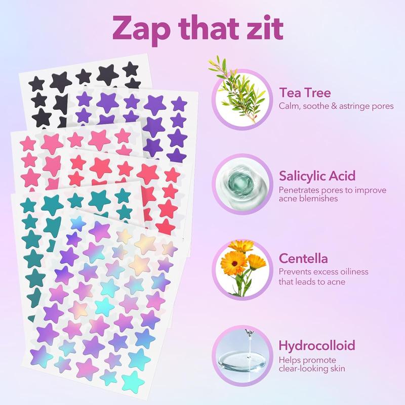 Star Shaped Pimple Patch, 240pcs box Hydrocolloid Acne Patch, Skin Care Product for All Skin Types, Waterproof Zit Patch, Christmas Gift