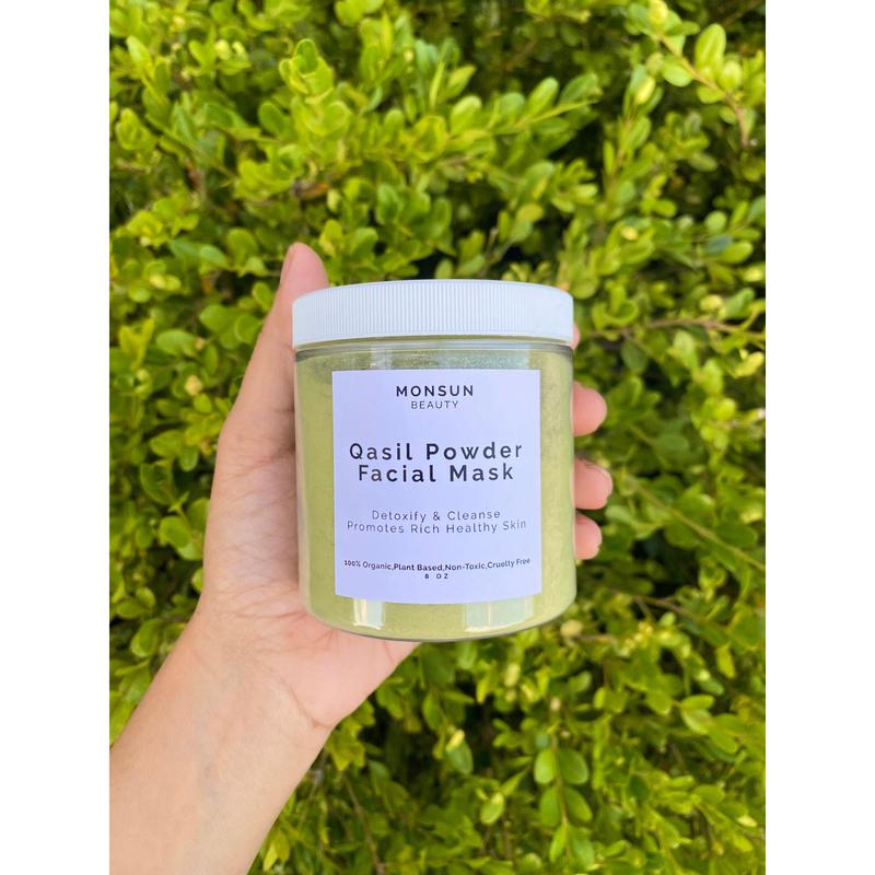 Qasil Organics 100% Pure Qasil Mask Powder for Hair and Skin. Cleansing Skincare