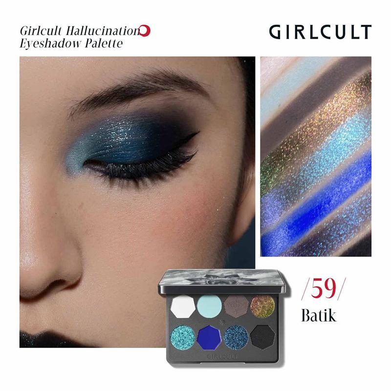 Girlcult 8 Color Eyeshadow Palette, Matte & Glitter Eye Shadows Palette, Long Lasting Shimmering Eye Shadow Makeup Products, Stocking Fillers Gift, Christmas Gift