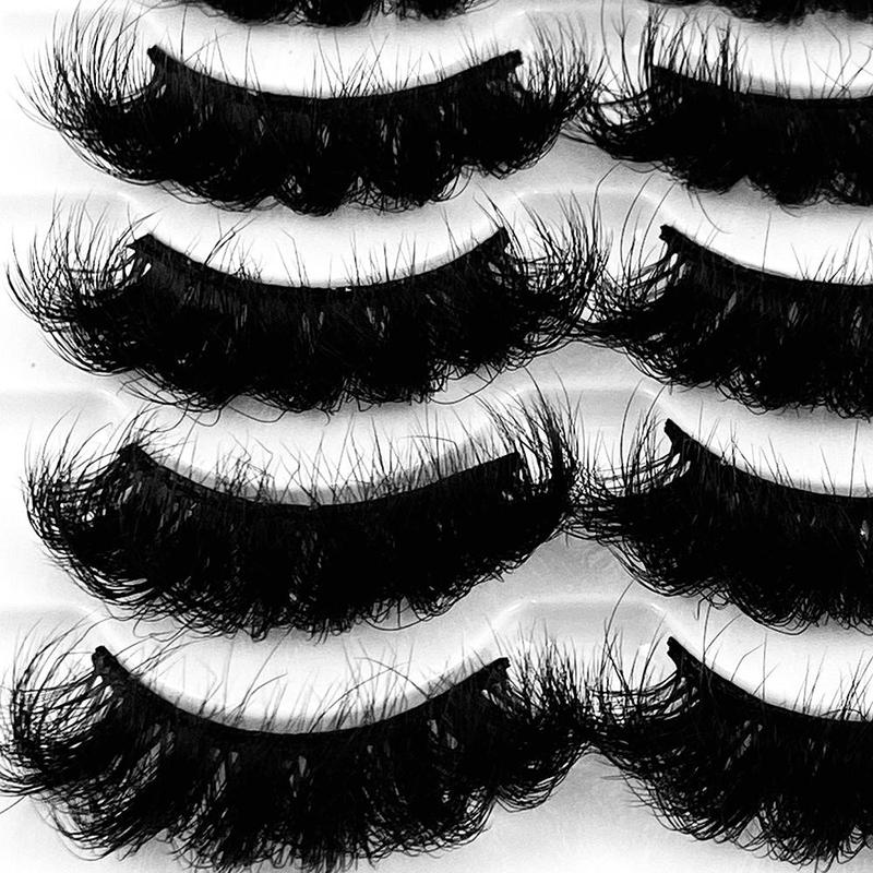 Fluffy False Eyelashes for Eyelash Extension, 5 Pairs Curly & Thick Eyelashes for Eyelashes Extensions, Full Volume Eyelash for Lashes Extension, Spider Lashes, Christmas Gift