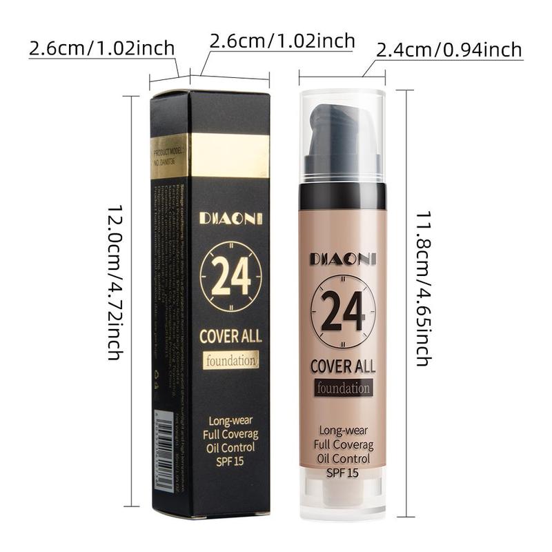 Long-lasting Foundation, 1 Count Moisturizing Coverage Makeup Cream, Lightweight Concealer Foundation, Christmas Gift