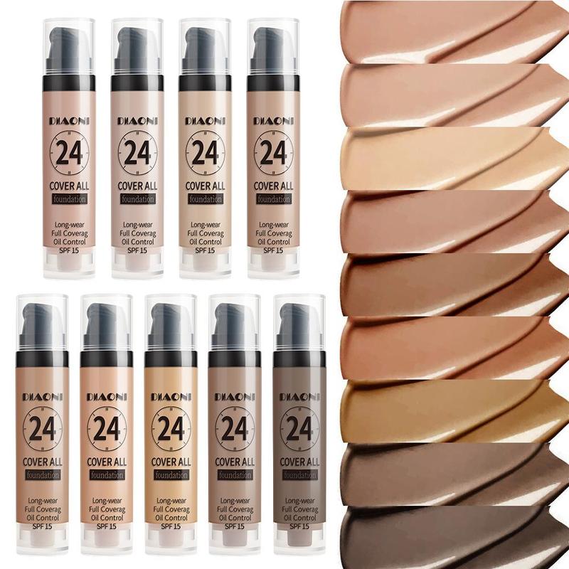 Long-lasting Foundation, 1 Count Moisturizing Coverage Makeup Cream, Lightweight Concealer Foundation, Christmas Gift