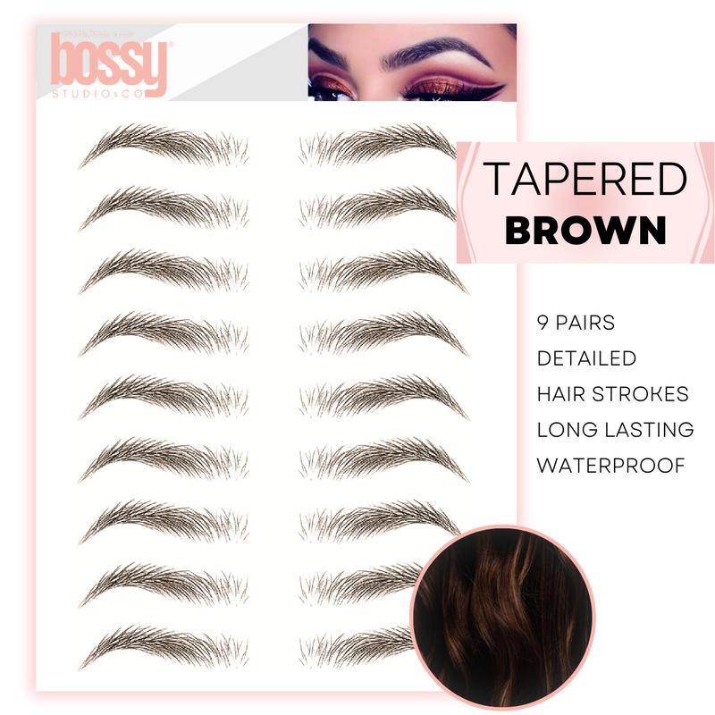 | Tapered | Temporary Eyebrow Tattoos by Bossy Studio & Co