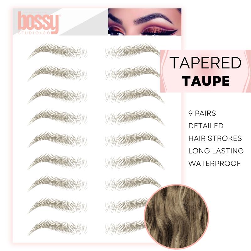 | Tapered | Temporary Eyebrow Tattoos by Bossy Studio & Co