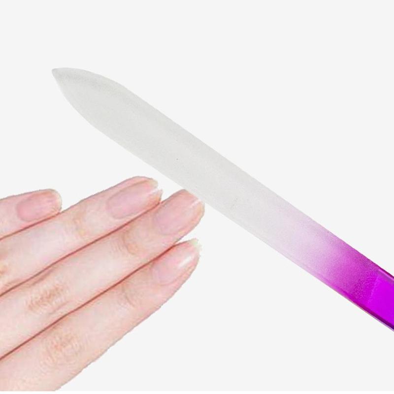 Ombre Nail File, 1 Count Glass Nail File Tool, Portable Nail Polish Manicure Tool, Gentle Manicure File Strip, Great for Daily Nail Care & Nail Art, Professional Manicure Stick