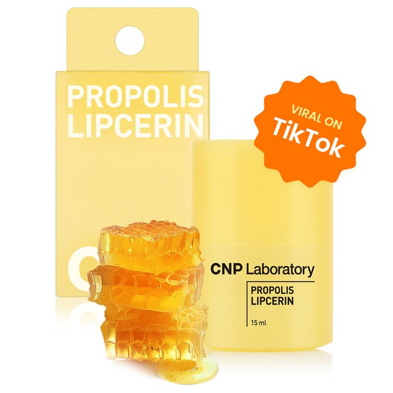 [CNP Official Shop] BEST Honey Lip Butter Duo Flavor (Honey & Fruity) - Propolis Lipcerin, Hydrating, Gentle Exfoliation, Deep Nourish, Revitalizing Dry Lips, Shea Butter (0.5 fl.oz   15ml*2)