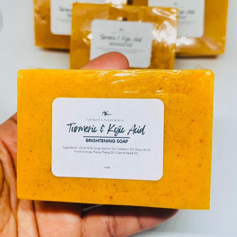 Lemon Turmeric & Kojic Acid Brighetning Soap, Kojic Acid Soap